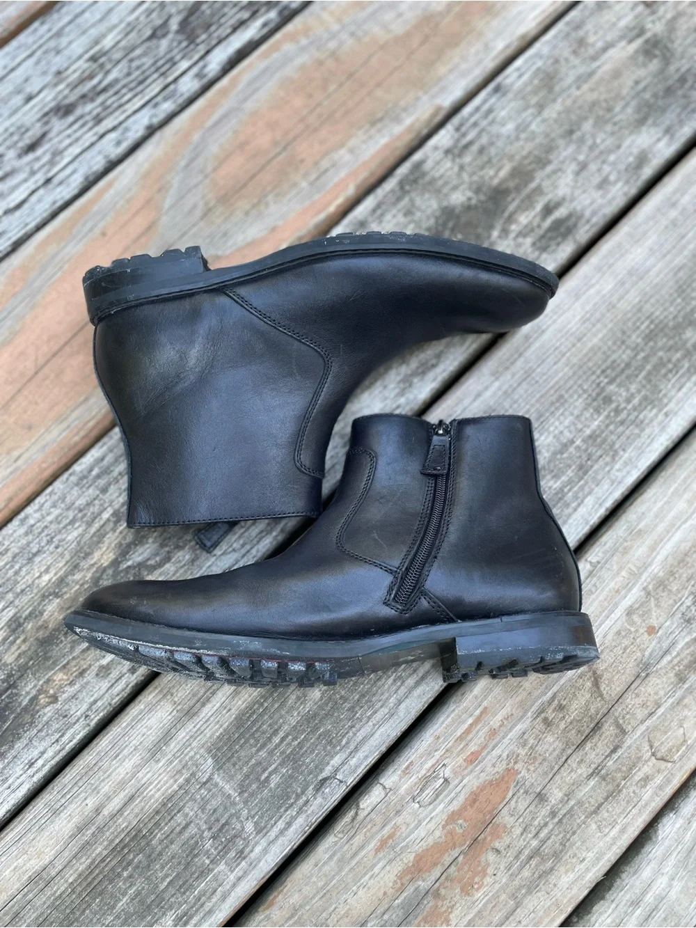 Men’s Moretti black label leather ankle boots